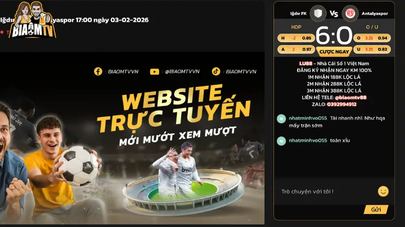 Biaomtv tạo điều kiện để cộng đồng kết nối trong quá trình theo dõi trận đấu