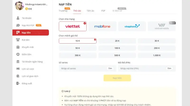 Chuyển khoản ngân hàng là phương thức phổ biến tại Bayclub